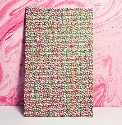 Confetti Acrylic Sheet - Glitter Patterned 1/8 Inch White Core Double Sided Print Patterned Cast Acrylic, Flex and Wood for Lasers