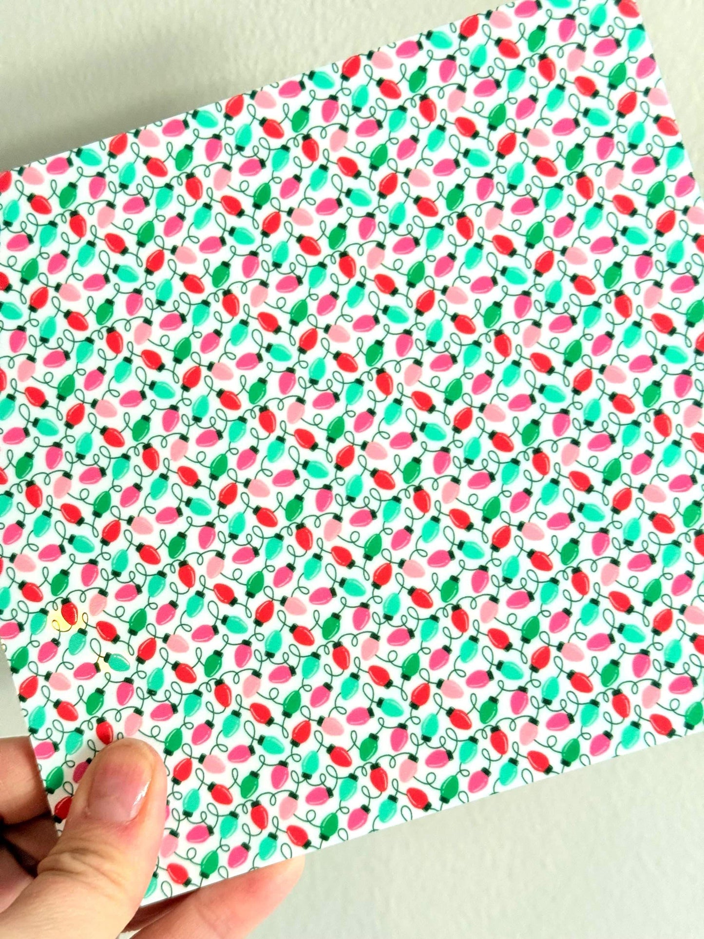 Christmas Lights Patterned Acrylic - Laser Cut Acrylic Sheet for Lasers | Red Green