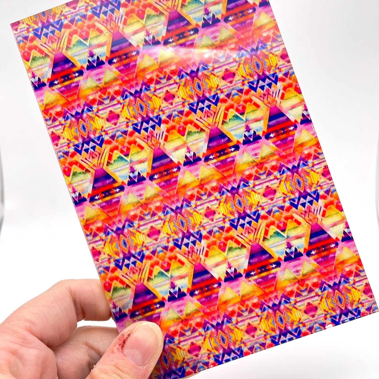 Patterned Acrylic Sheet - Two Sided UV Printed Clear Core Acrylic for Laser Cutting Jewelry Patterned Cast Acrylic, Flex and Wood for Lasers