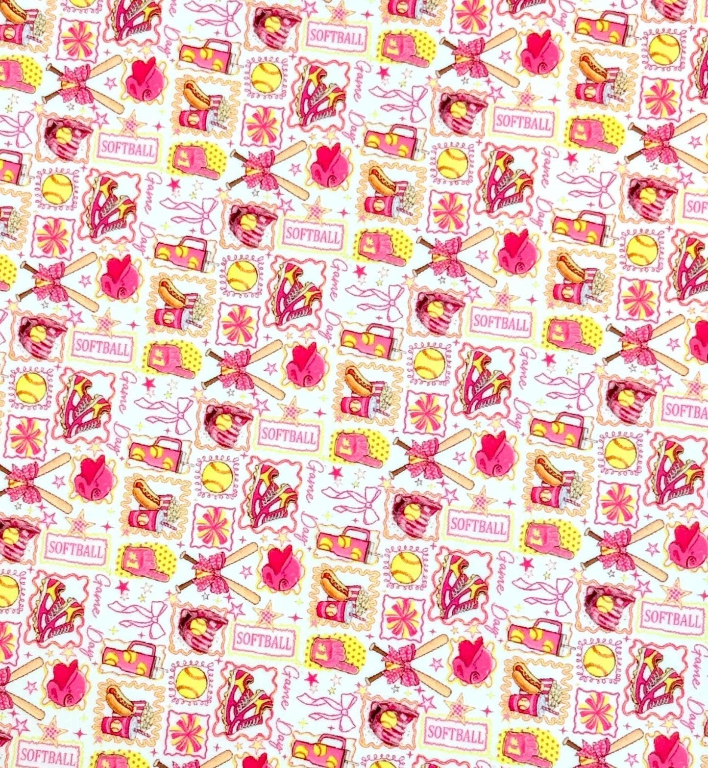 Softball Patterned Acrylic Sheets for Laser Cutting – Girl Sports Pattern Patterned Cast Acrylic, Flex and Wood for Lasers