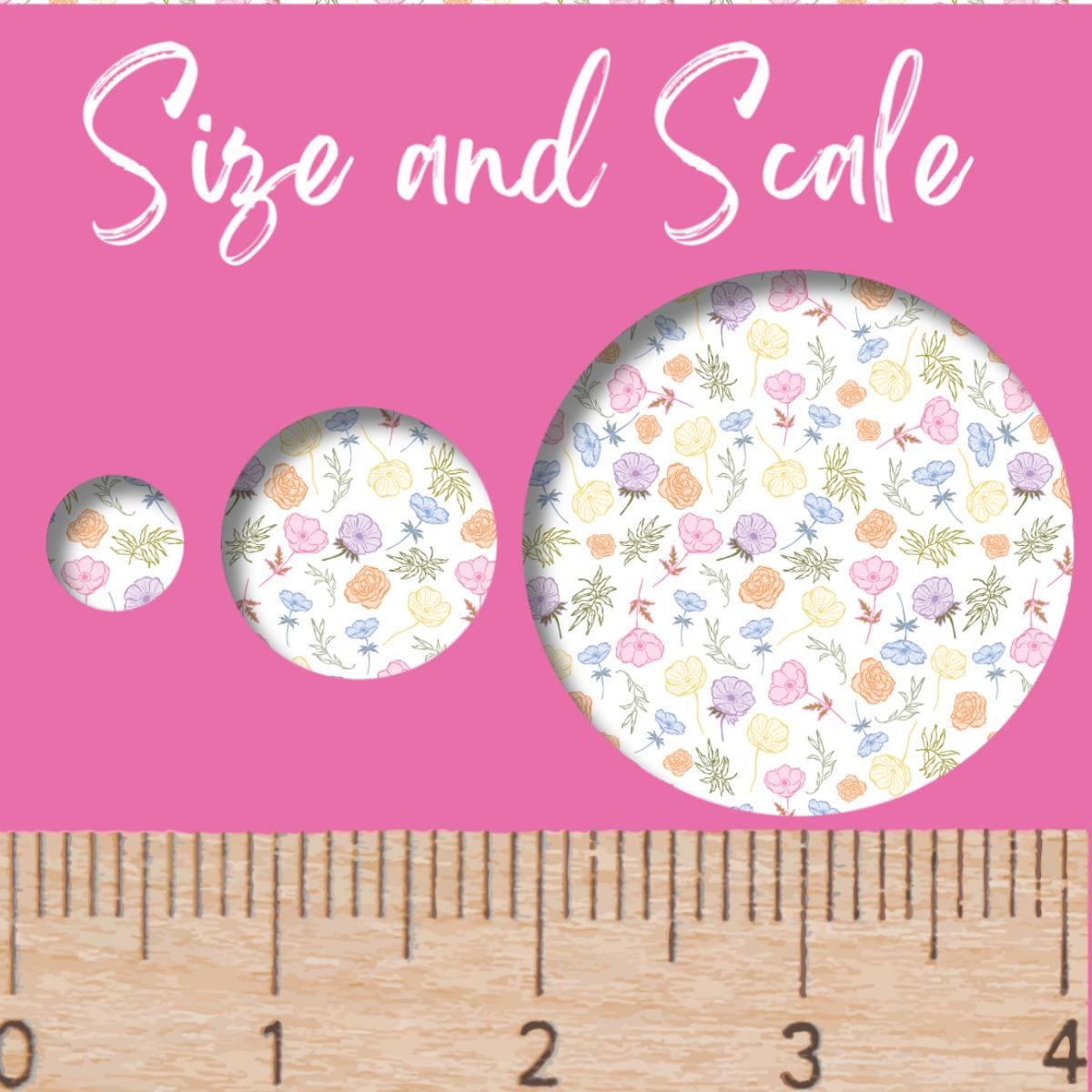 Patterned Acrylic Sheet, Pastel Floral Laser Cut Blank For Earrings