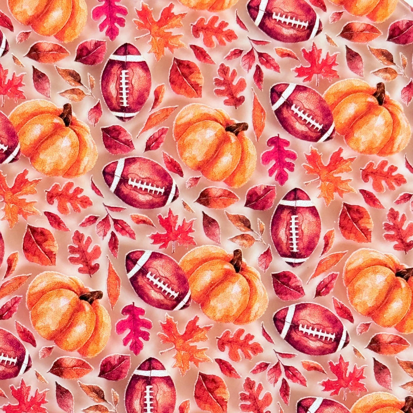 Fall Football and Pumpkins Patterned Cast Acrylic, Flex and Wood for Lasers