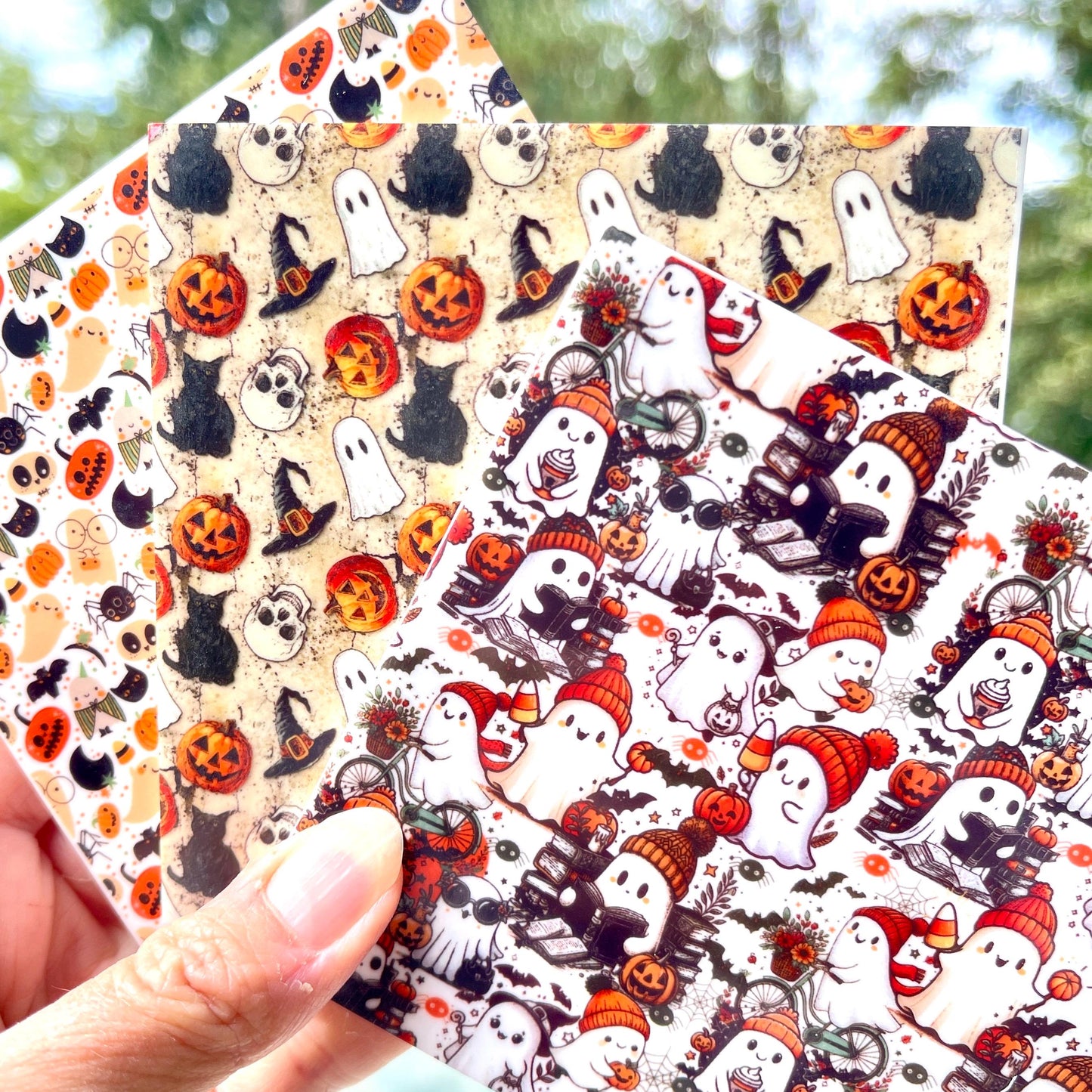 Halloween Acrylic Grab Bags - Patterned 1/8 Inch Sheets
