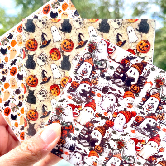 Halloween Acrylic Grab Bags - Patterned 1/8 Inch Sheets