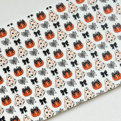 Halloween Ghosts Patterned Acrylic Sheet, Pumpkin Halloween White Acrylic Sheet, Ghost Halloween Acrylic for Lasers, Acrylic for Jewelry