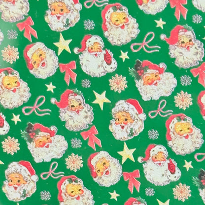 Santa Clause Patterned Acrylic Sheet - Christmas Cast Acrylic Sheets & Wood for Lasers
