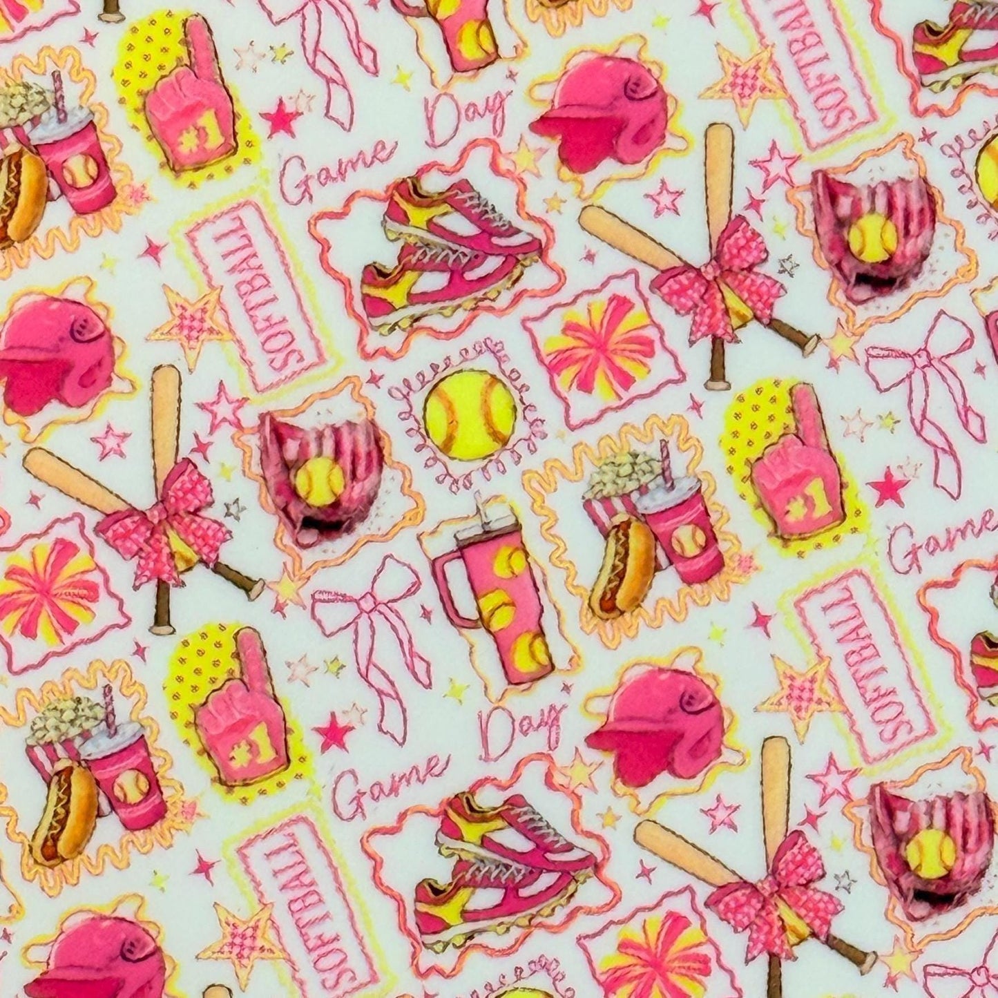Softball Patterned Acrylic Sheets for Laser Cutting – Girl Sports Pattern Patterned Cast Acrylic, Flex and Wood for Lasers