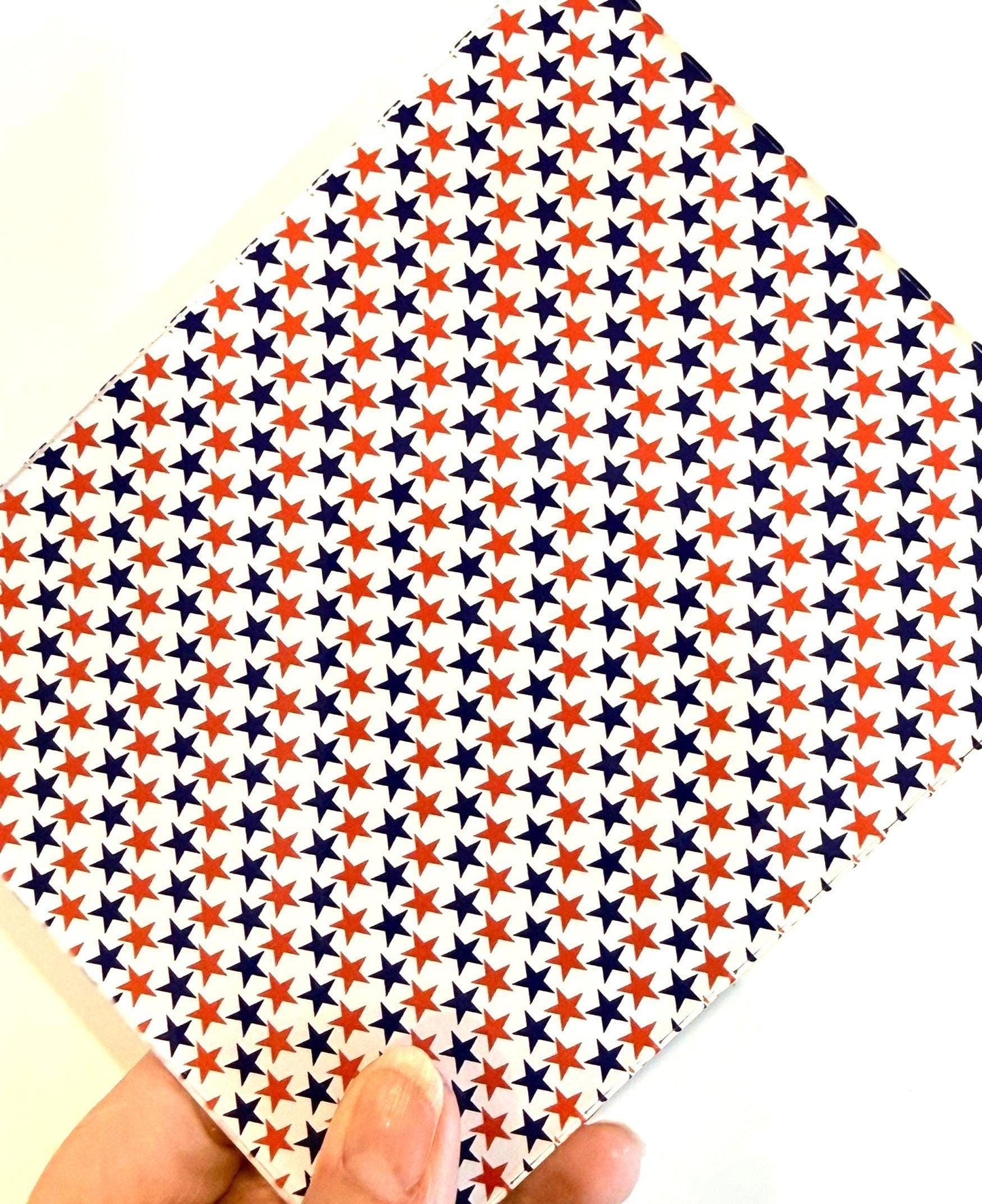 Red, White and Blue Patterned acrylic sheet for laser cutting. The pattern is patriotic, 4th of July, and patriotic.