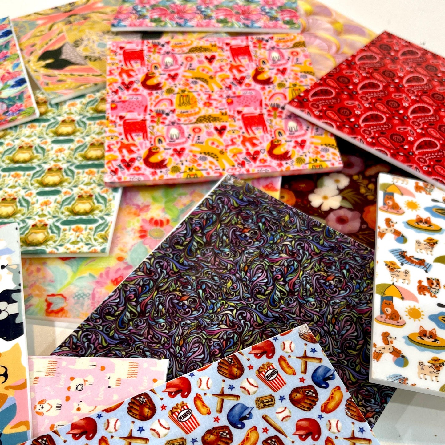 Halloween Acrylic Grab Bags - Patterned 1/8 Inch Sheets