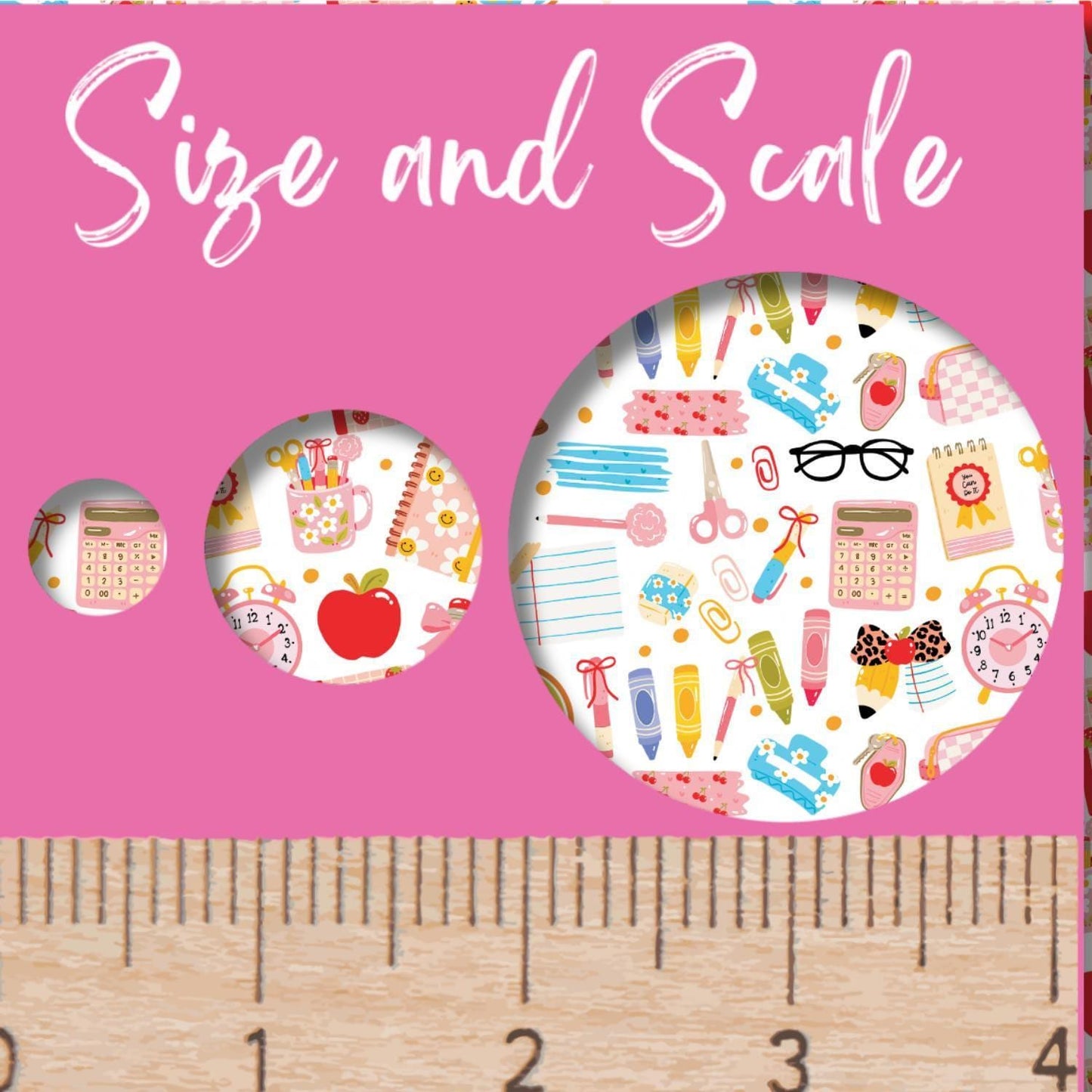 Back to School, Teachers, School Supplies Patterned Cast Acrylic, Flex and Wood for Lasers