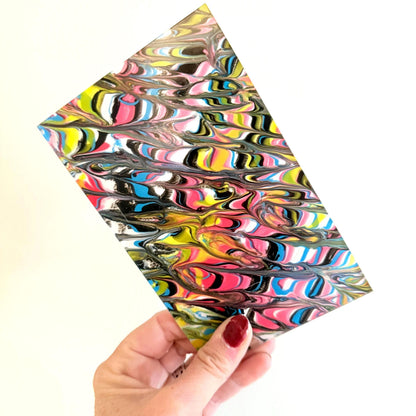 Swirl Acrylic Sheet | 1/8 Inch Rainbow Acrylic Jewelry Panels for Laser Cutting Patterned Cast Acrylic, Flex and Wood for Lasers