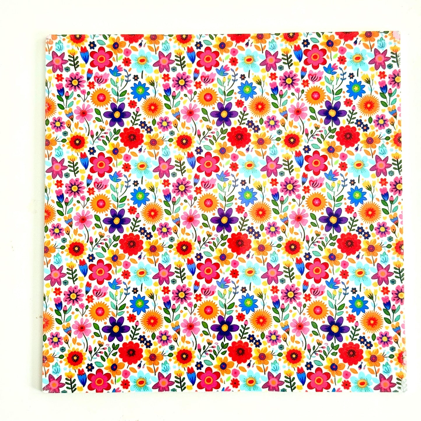 Floral Printed Acrylic Sheet | Laser Cut Jewelry Blanks