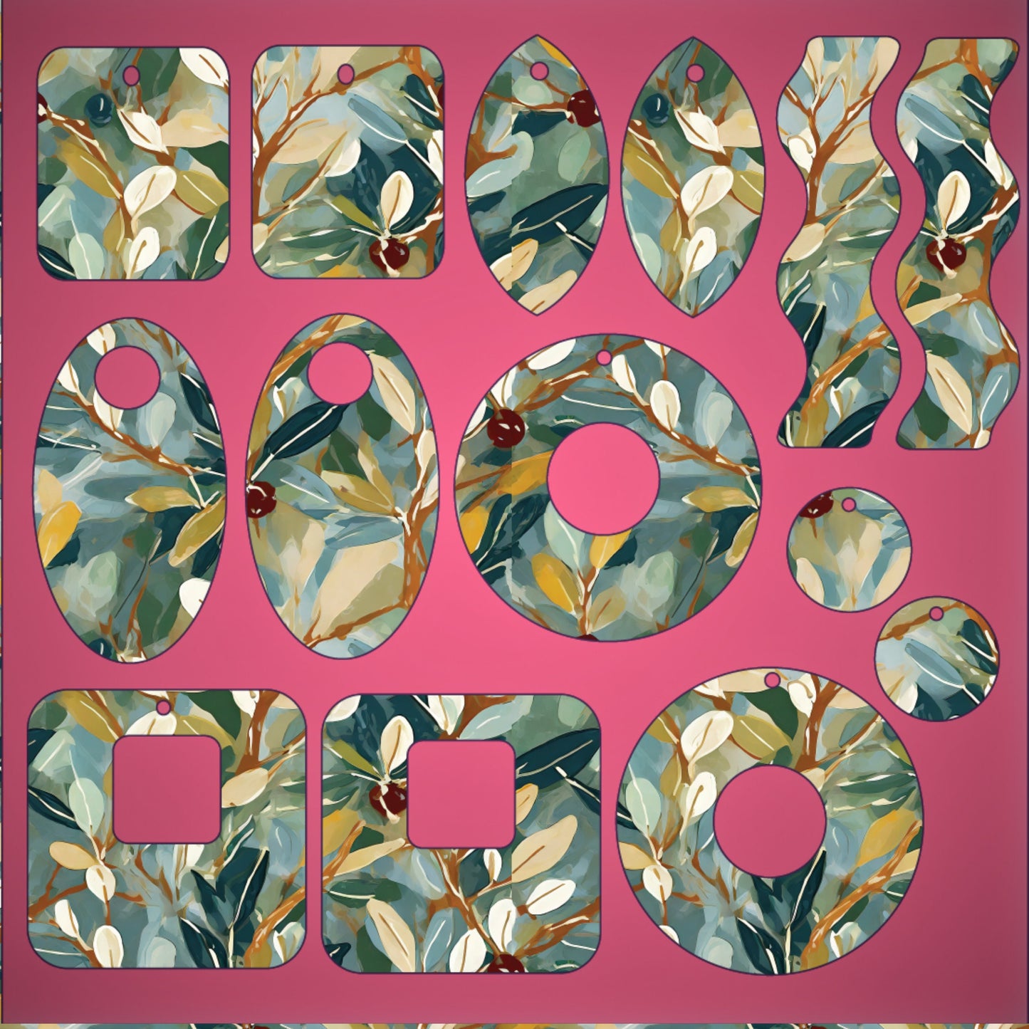 Christmas Patterned Acrylic, Wood, or Flex Sheets