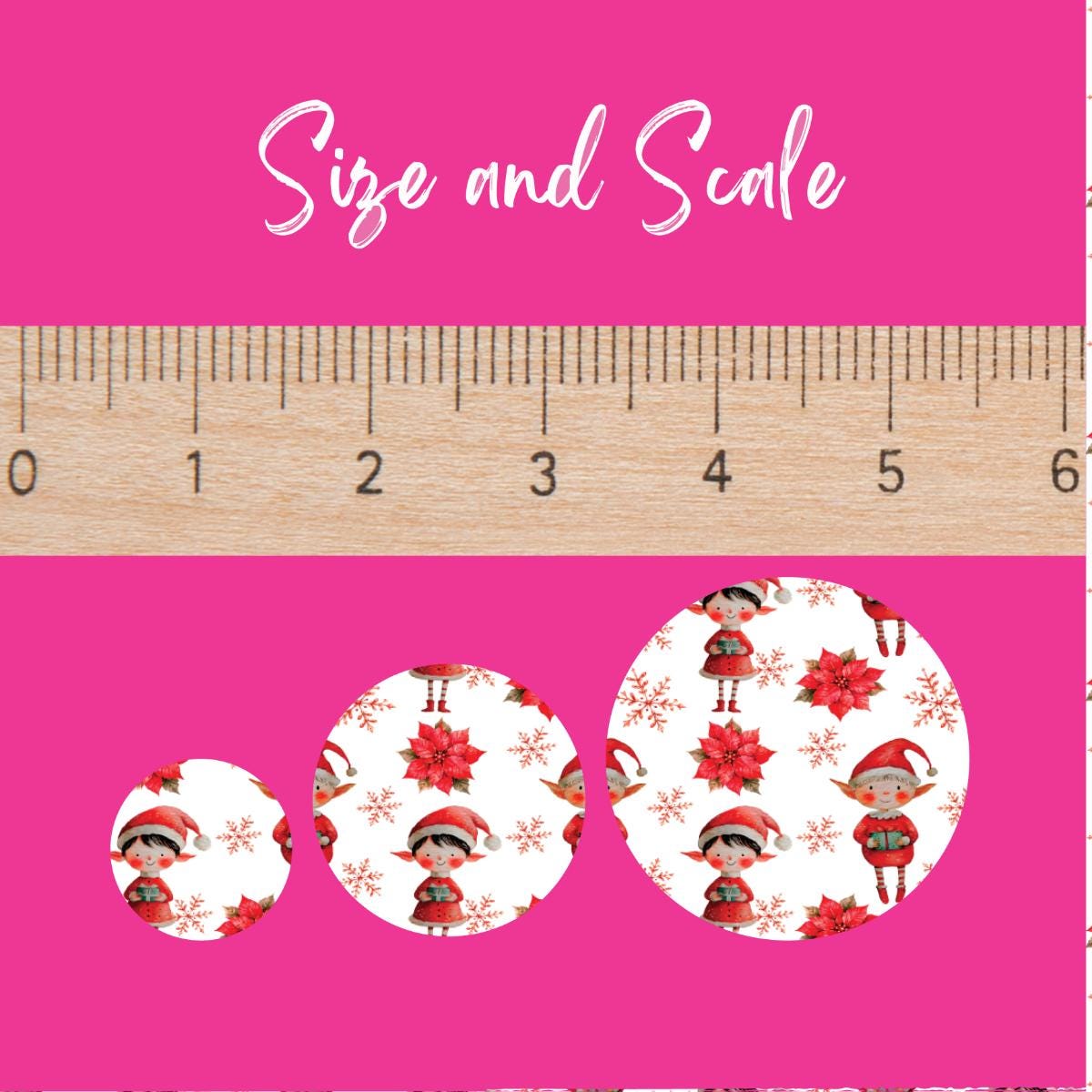 Christmas Patterned Acrylic Sheets - Christmas Elf Design