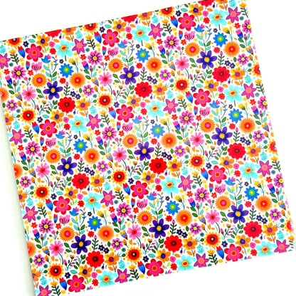 Floral Printed Acrylic Sheet | Laser Cut Jewelry Blanks