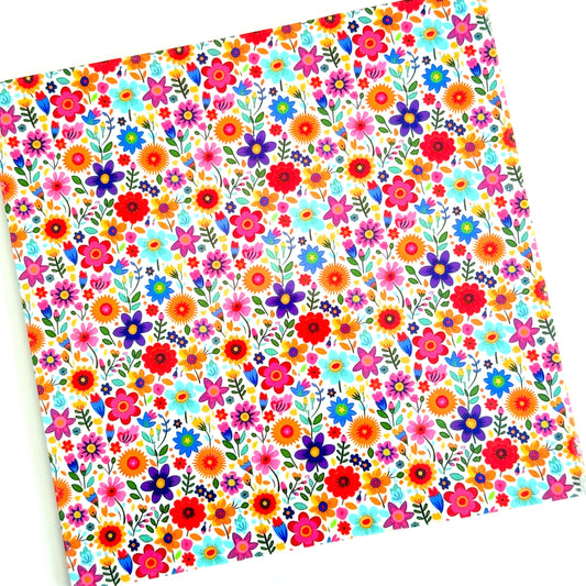 Floral Printed Acrylic Sheet | Laser Cut Jewelry Blanks