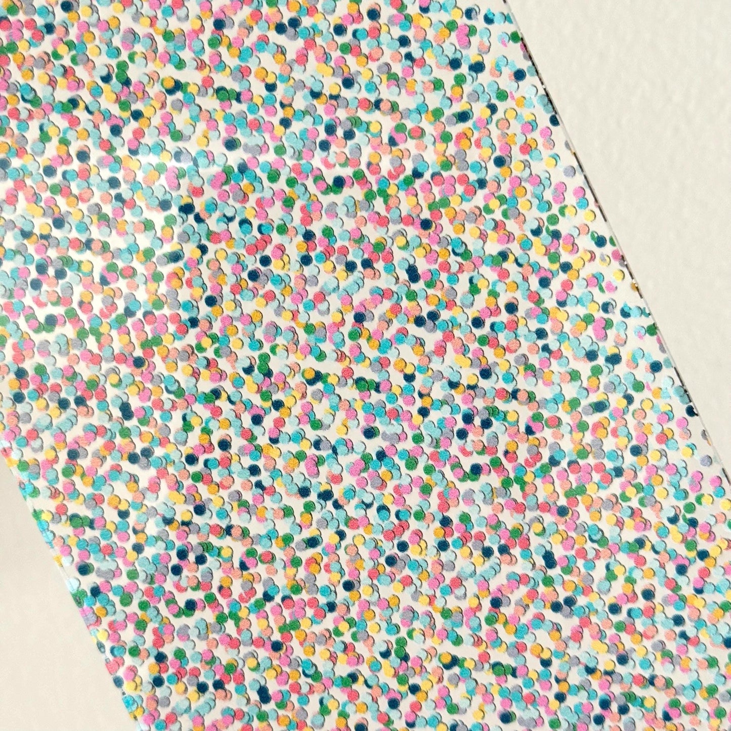 Pastel Confetti Acrylic | Patterned Clear Acrylic Sheet for Jewelry & Cup Toppers 1/8 Inch Patterned Cast Acrylic, Flex and Wood for Lasers