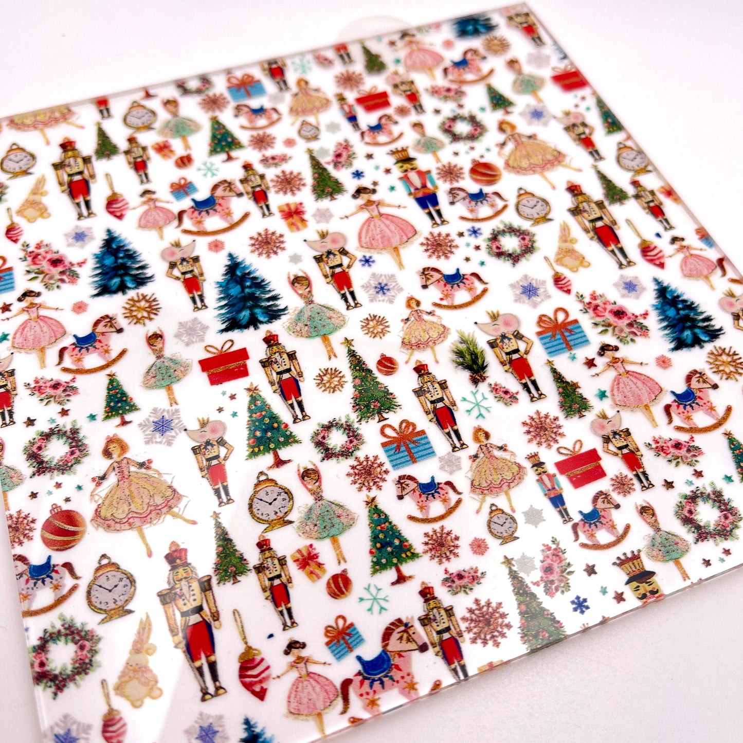 Ballet Patterned Acrylic Sheet - Nutcracker Christmas Laser Cut Acrylic Sheets for Seasonal Designs