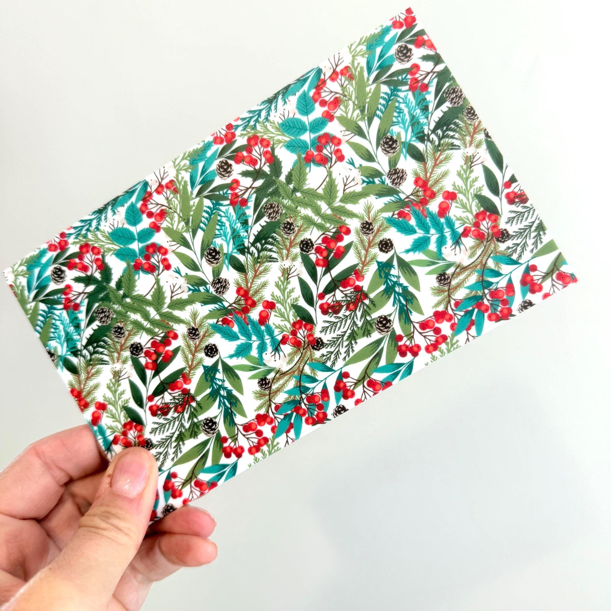 Patterned Cast Acrylic, Christmas Greenery Laser Sheet For Jewelry