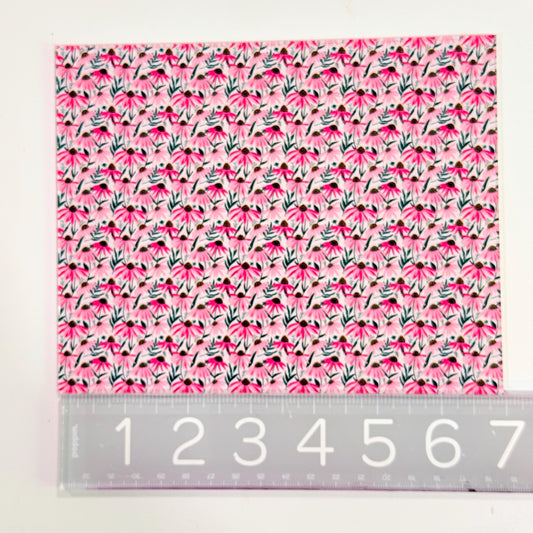 Floral Acrylic Sheet - Pink Daisy Print Patterned Acrylic Panel for Crafts 1/8 Inch Patterned Cast Acrylic, Flex and Wood for Lasers