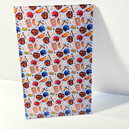 Patterned Acrylic Sheet - Baseball UV Printed Laser Cut Acrylic for Lasers Patterned Cast Acrylic, Flex and Wood for Lasers