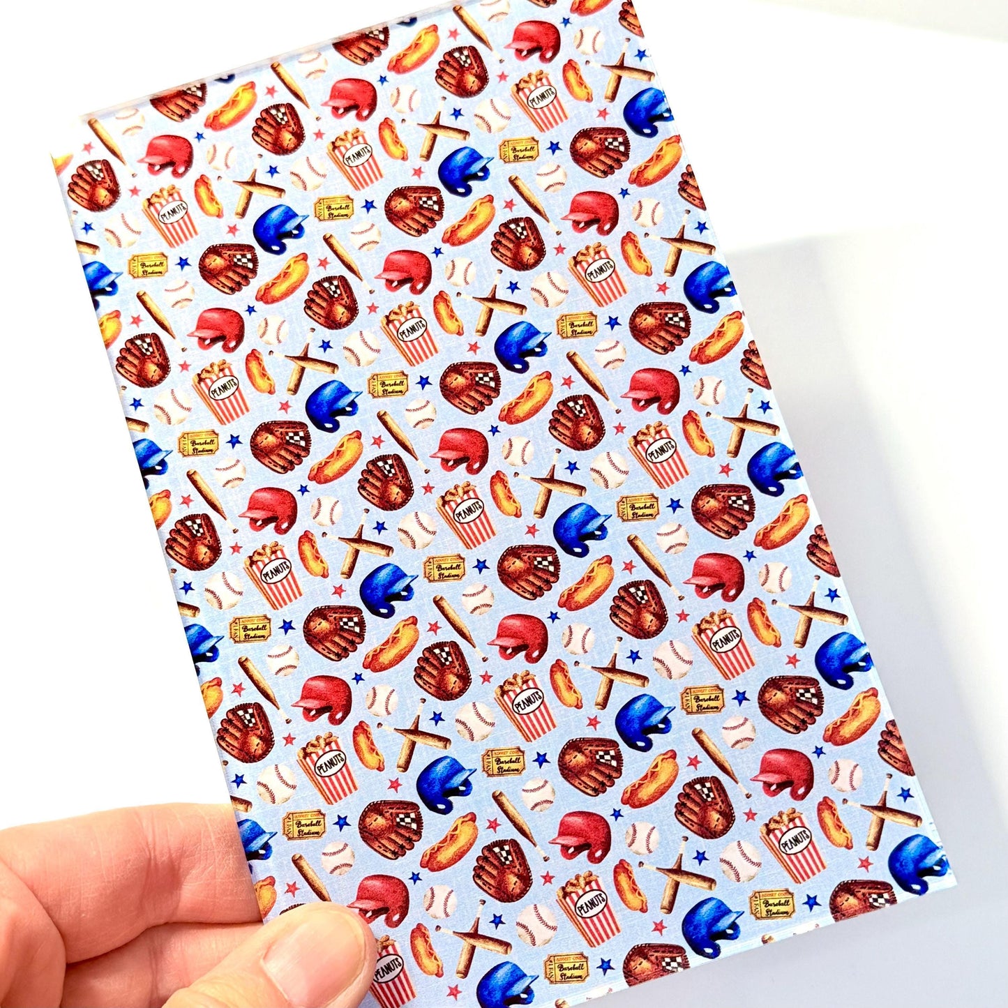 Patterned Acrylic Sheet - Baseball UV Printed Laser Cut Acrylic for Lasers Patterned Cast Acrylic, Flex and Wood for Lasers