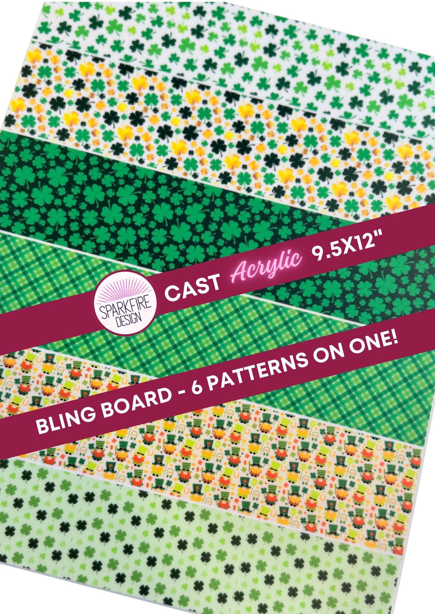Patriotic USA Bling Acrylic Sheets - 4th of July Patterns | Laser Cutting Acrylic Blanks
