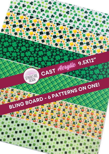 Patriotic USA Bling Acrylic Sheets - 4th of July Patterns | Laser Cutting Acrylic Blanks