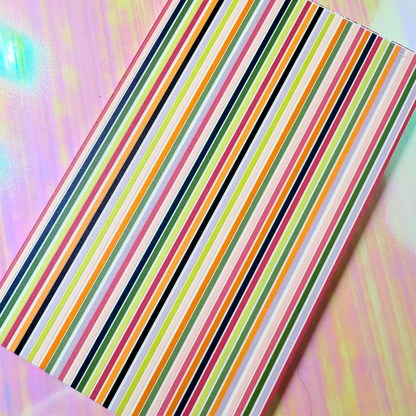 Spring Stripes Patterned Cast Acrylic, Flex and Wood for Lasers