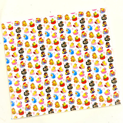 Rainbow Hearts Patterned Cast Acrylic, Flex and Wood for Lasers