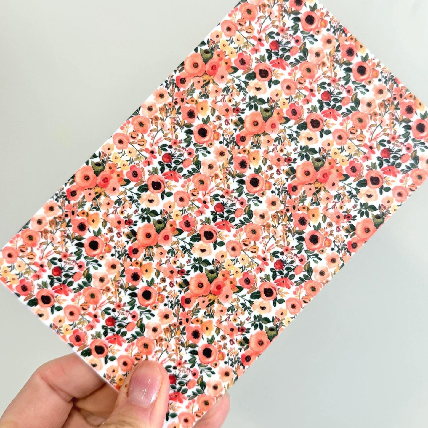 Autumn Floral Patterned Cast Acrylic, Flex and Wood for Lasers