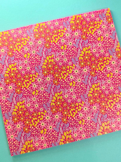 Pink Floral Acrylic Patterned Sheet - 3mm UV Printed Acrylic Square for Laser Cutting Patterned Cast Acrylic, Flex and Wood for Lasers