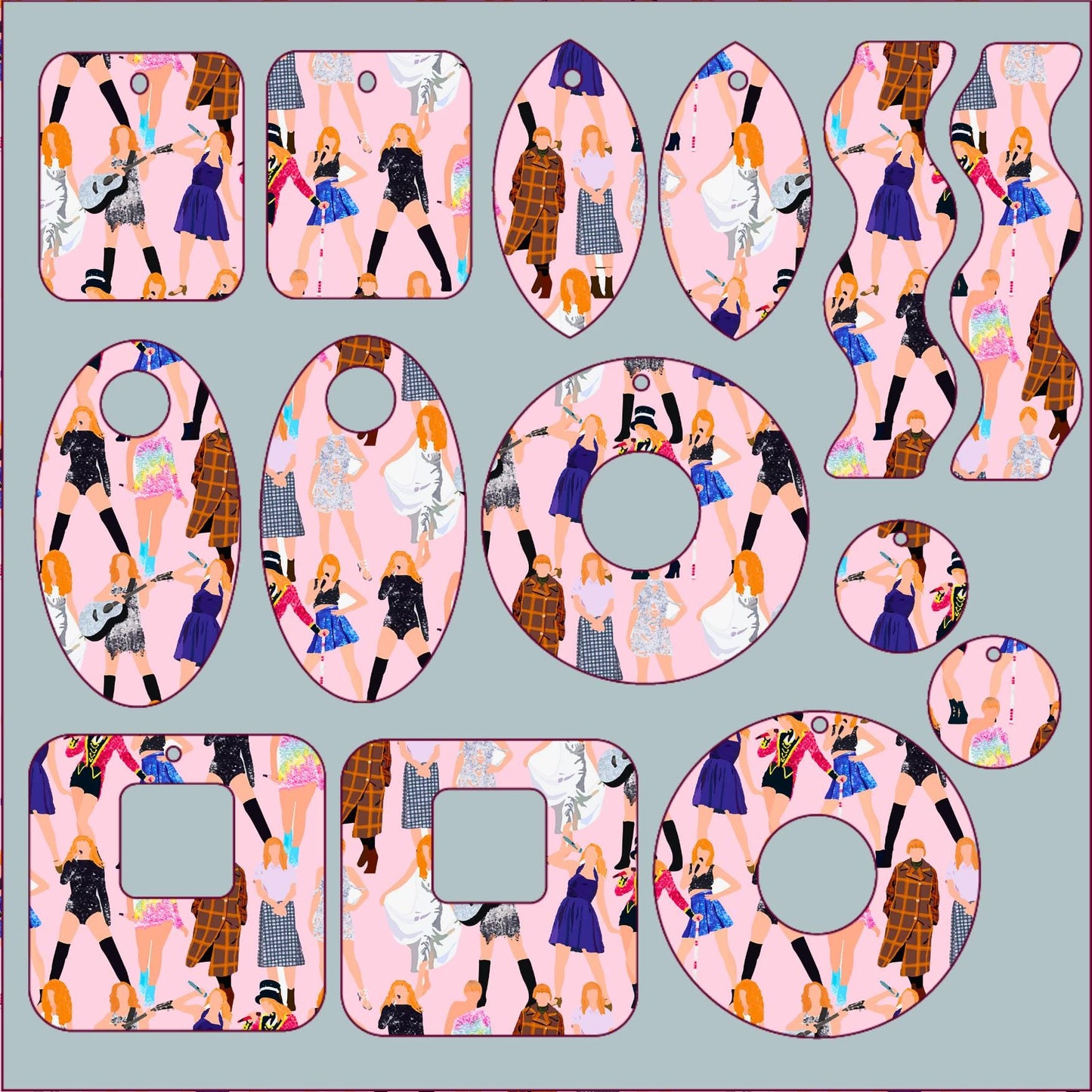a collage of a woman's silhouettes with the word boo boo boo