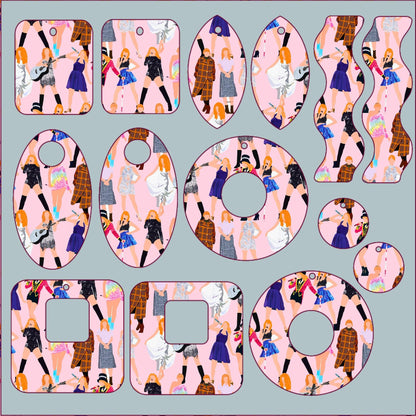 a collage of a woman's silhouettes with the word boo boo boo