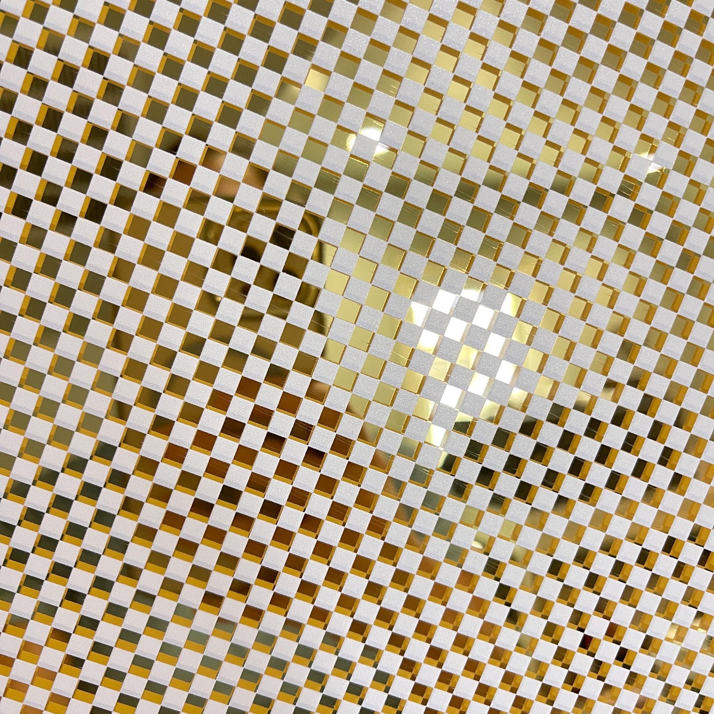Gold Mirror Acrylic – 1/8 Inch Checkered Patterned Sheet for Jewelry Making Patterned Cast Acrylic, Flex and Wood for Lasers