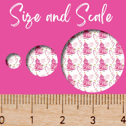 Patterned Laser Acrylic, Pink Christmas Trees Sheet For Lasers