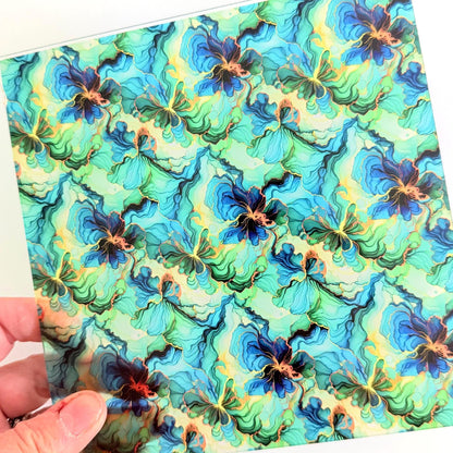 Stained Glass Acrylic | Patterned UV Printed Sheet for Laser Cutting Crafts Patterned Cast Acrylic, Flex and Wood for Lasers
