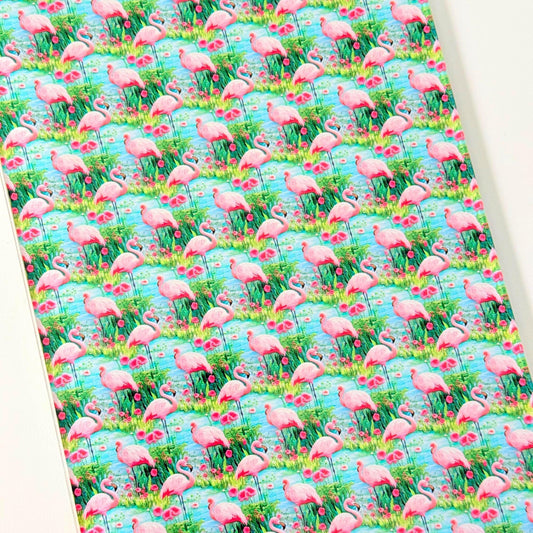Flamingo Acrylic Sheet - Clear 1/8 Inch Laser Cut Acrylic Panel for Crafts Patterned Cast Acrylic, Flex and Wood for Lasers