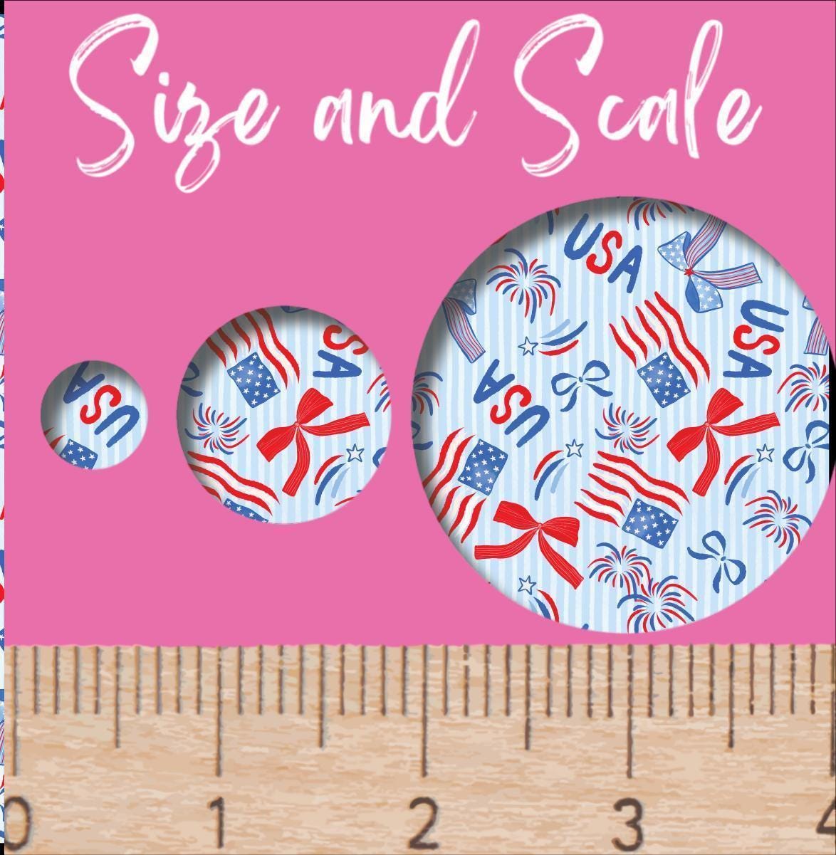 Patterned Acrylic Sheet – Laser Cut Acrylic With Red White Blue Flags & Preppy Bow Design Patterned Cast Acrylic, Flex and Wood for Lasers