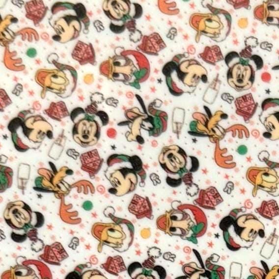 Mouse Christmas Acrylic, Patterned Cast  Acrylic for Lasers, Xmas Acrylic, Acrylic for jewelry, Acrylic for Glowforge