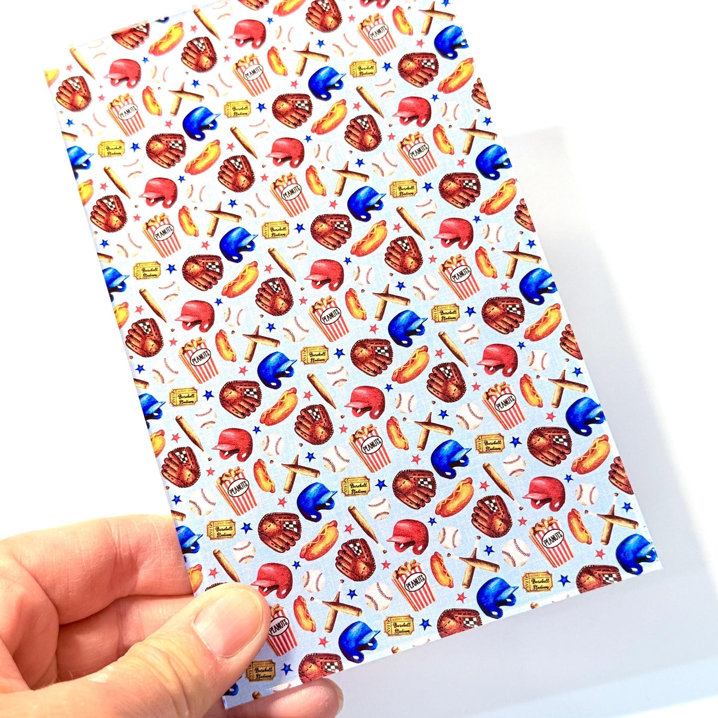 Patterned Acrylic Sheet - Baseball UV Printed Laser Cut Acrylic for Lasers Patterned Cast Acrylic, Flex and Wood for Lasers