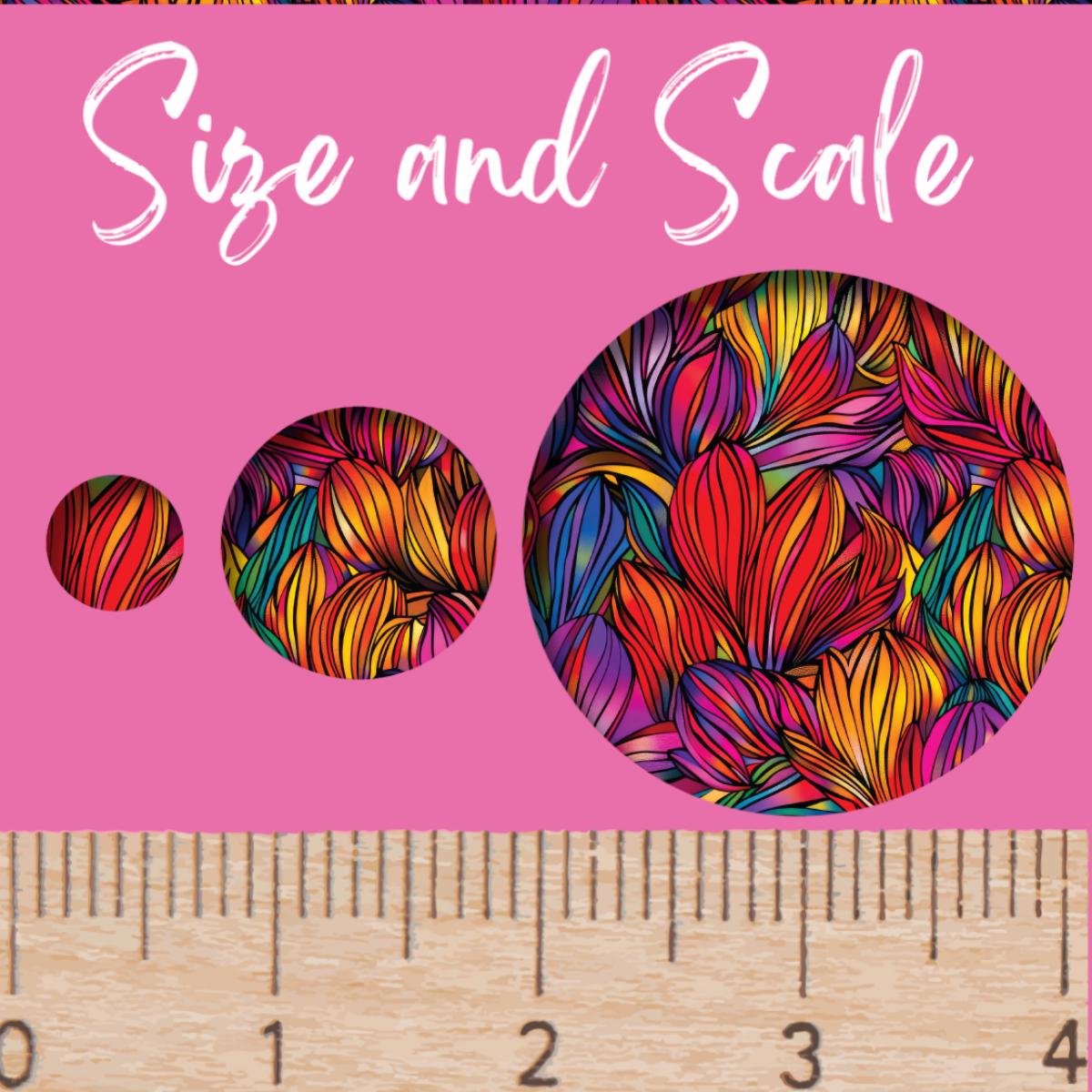 Pink Swirl UV Printed Acrylic Sheet for Suncatchers