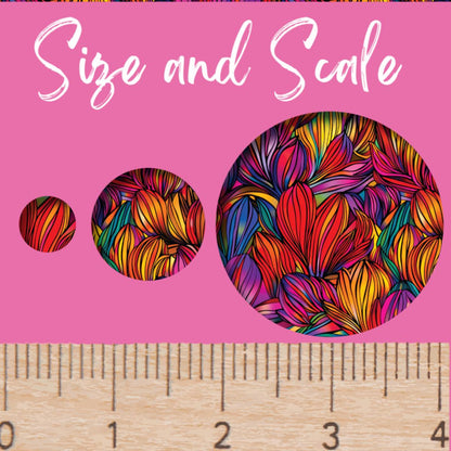 Pink Swirl UV Printed Acrylic Sheet for Suncatchers