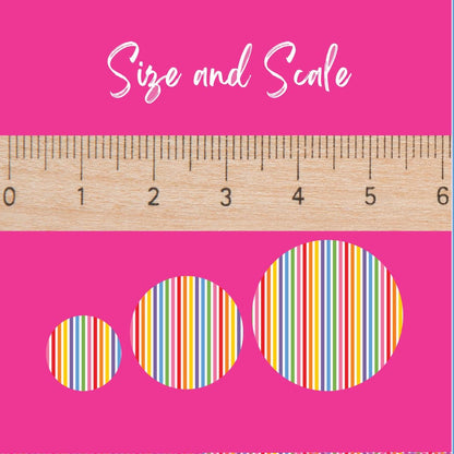Patterned Acrylic Sheet - Rainbow Stripes Cast Acrylic, Wood, and Flex for Laser Cutting