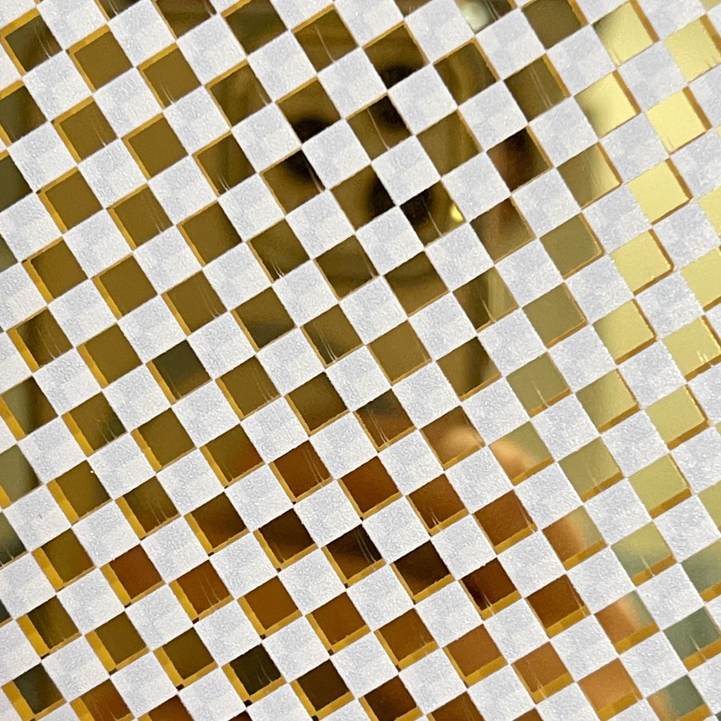 Gold Mirror Acrylic – 1/8 Inch Checkered Patterned Sheet for Jewelry Making Patterned Cast Acrylic, Flex and Wood for Lasers