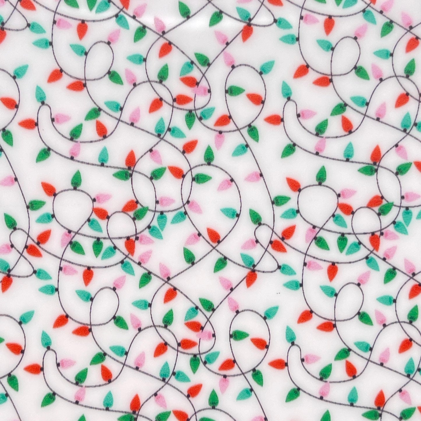Patterned Acrylic Sheet - Christmas Lights Design | Cast Acrylic for Laser Cutting