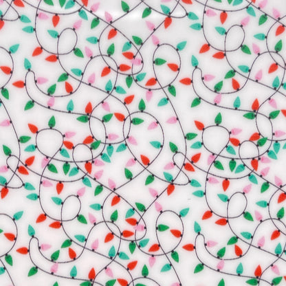 Patterned Acrylic Sheet - Christmas Lights Design | Cast Acrylic for Laser Cutting