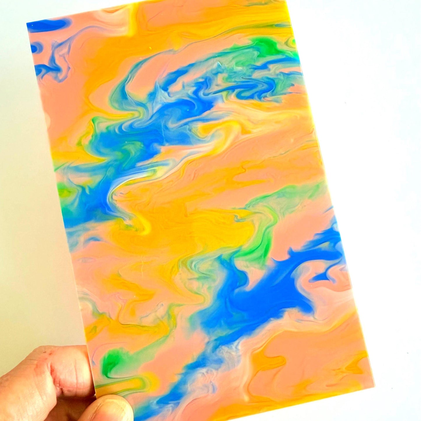 Swirl Cast Acrylic Sheet - 1/8 Inch Colored Acrylic for Jewelry & Laser Cutting Patterned Cast Acrylic, Flex and Wood for Lasers
