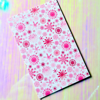 Printed Acrylic Sheet - Snowflake Patterned Cast Acrylic Panels for Jewelry & Christmas