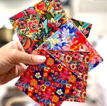 Floral UV Printed Patterned Acrylic Sheets - Floral Acrylic Grab Bag | 1/8 Inch Laser Cuttable Acrylic